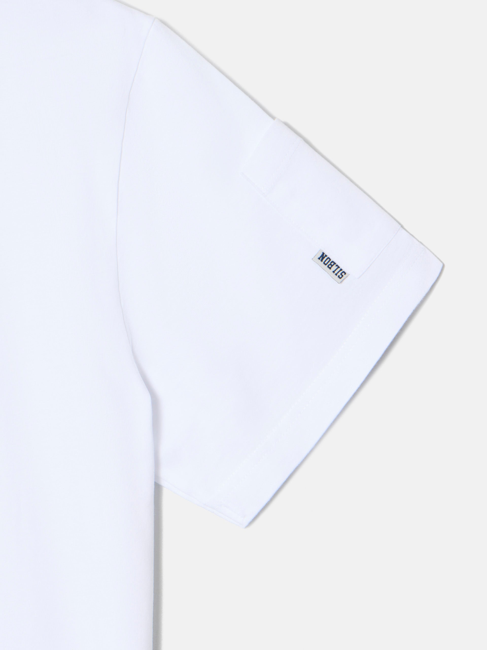 Camiseta bolsillo manga blanca