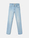 Pantalon femme coupe slim en jean léger