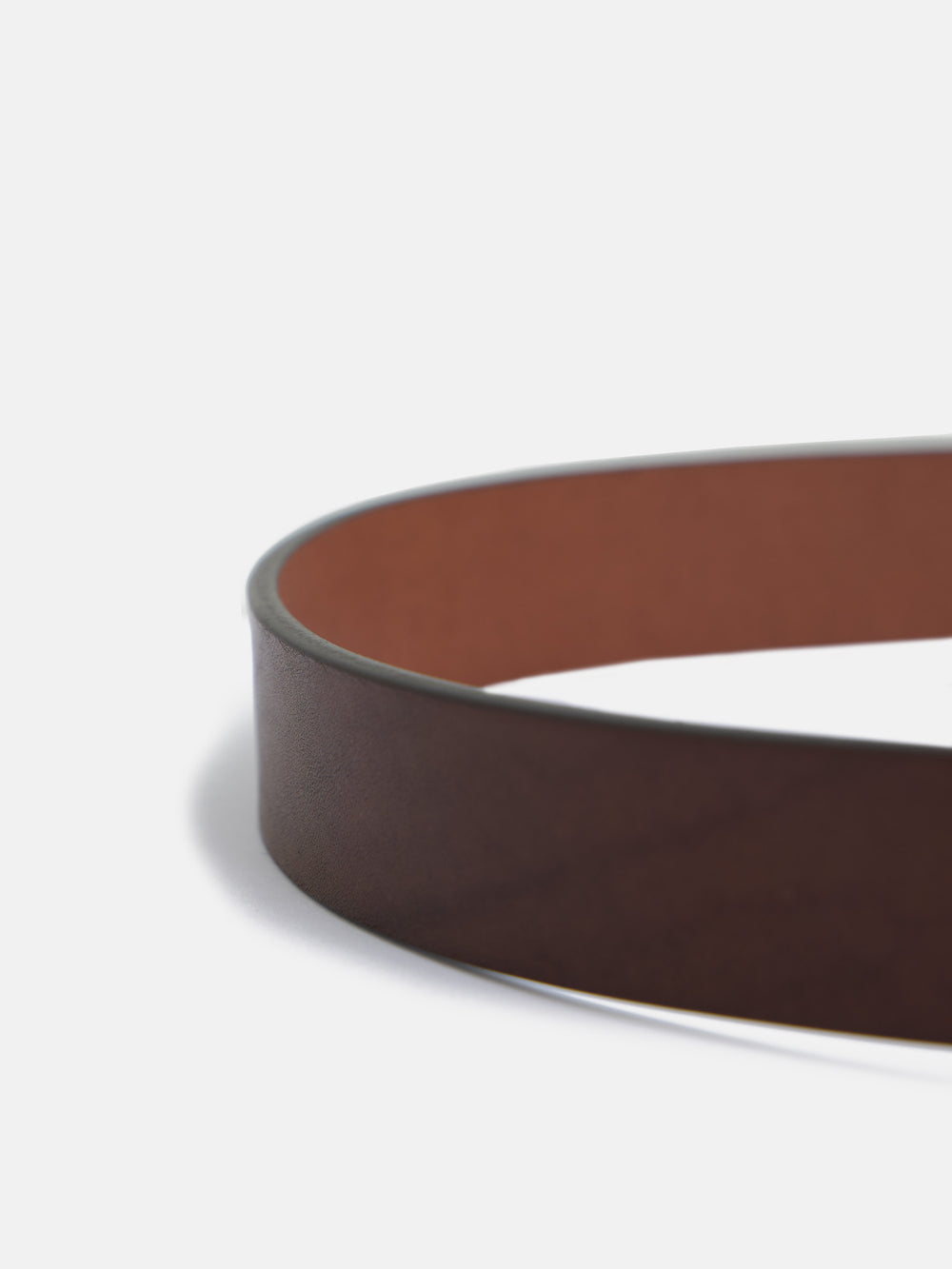 Cinturon piel hebilla redonda