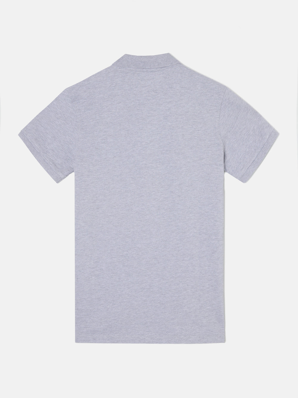 Polo clasico liso gris claro