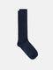 Plain navy blue silbon sock