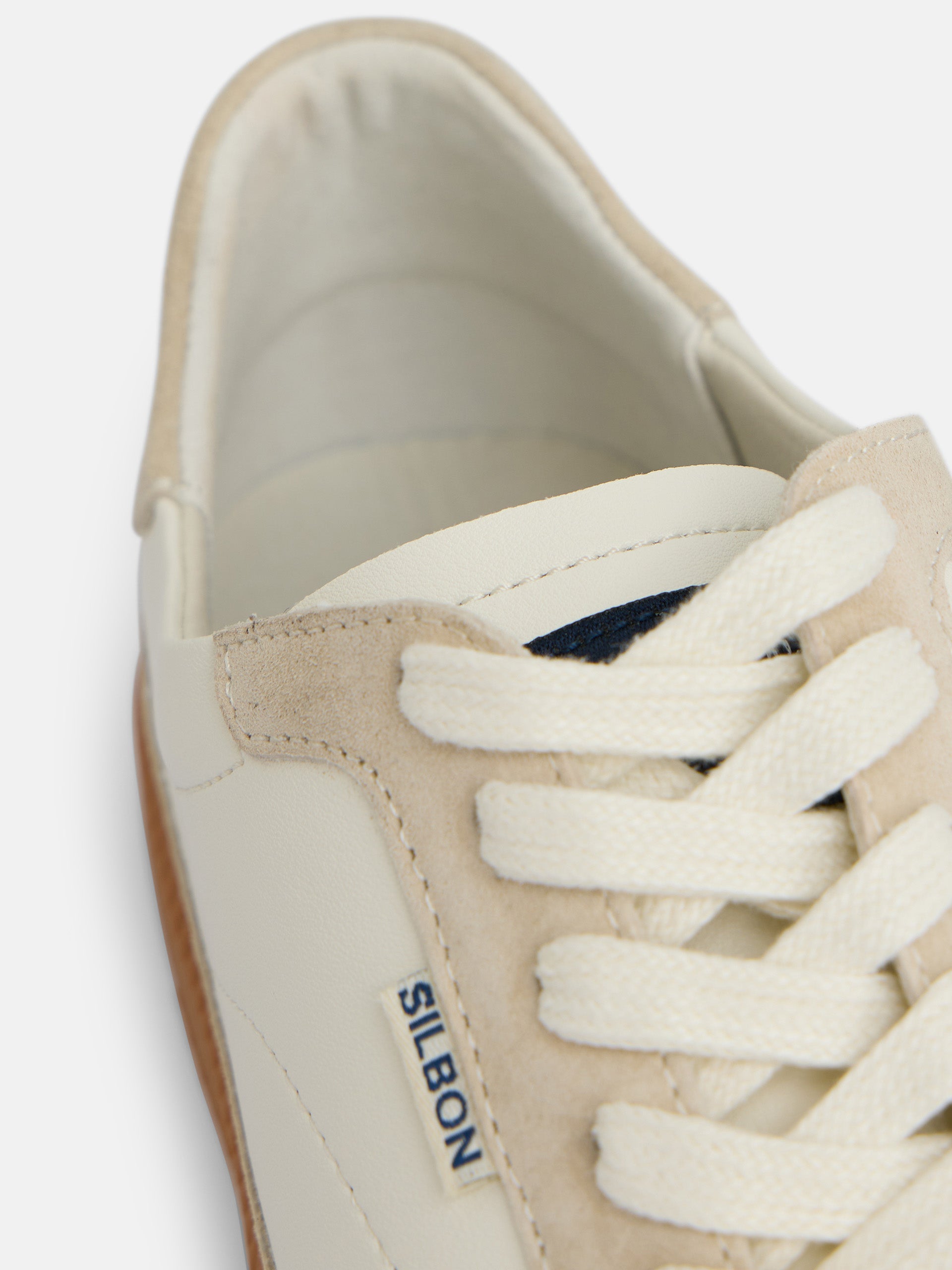 Silbon Zapatilla Clasica Blanca Para Hombre De SILBON Zapatilla