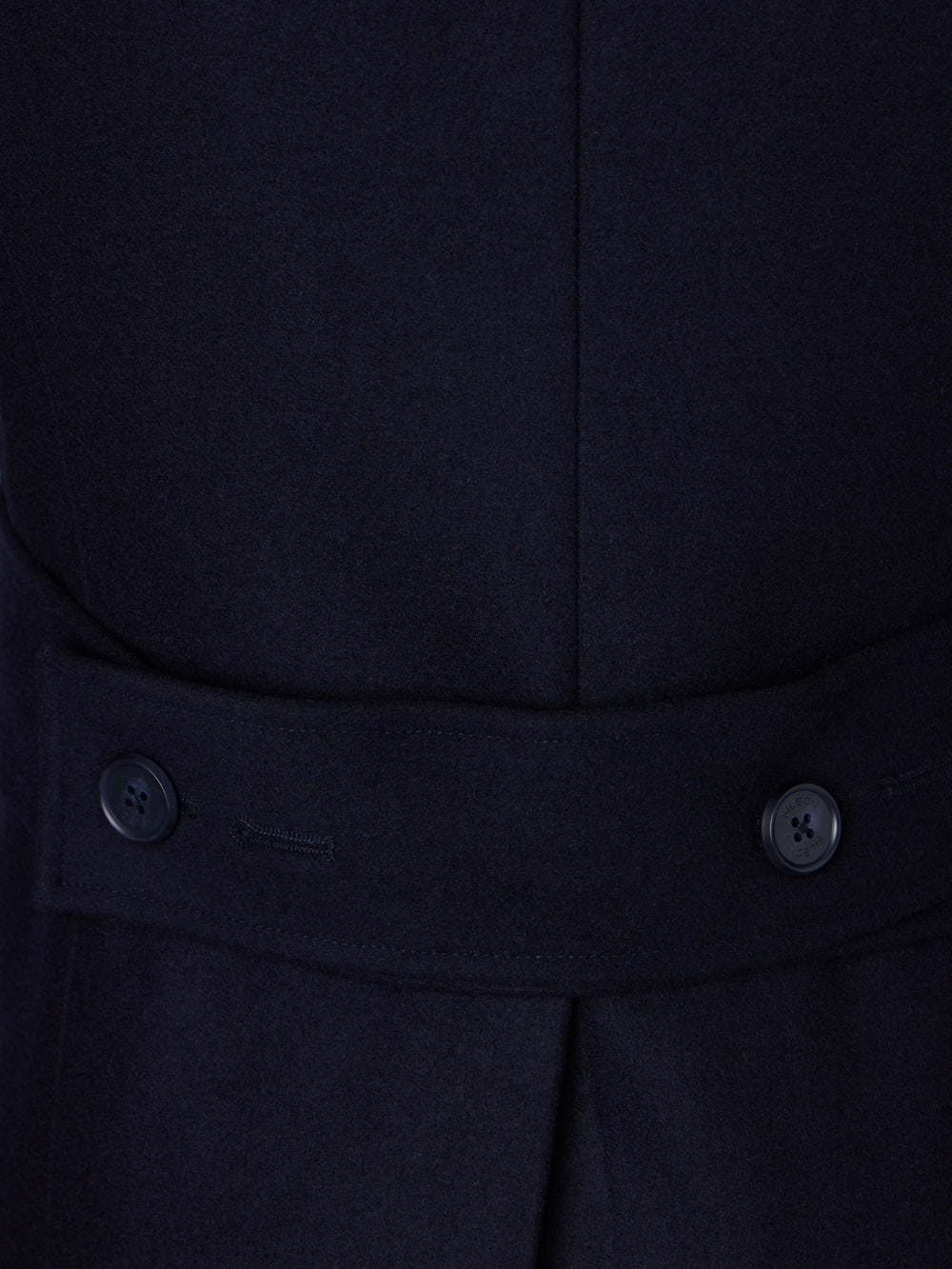 Abrigo cruzado azul marino