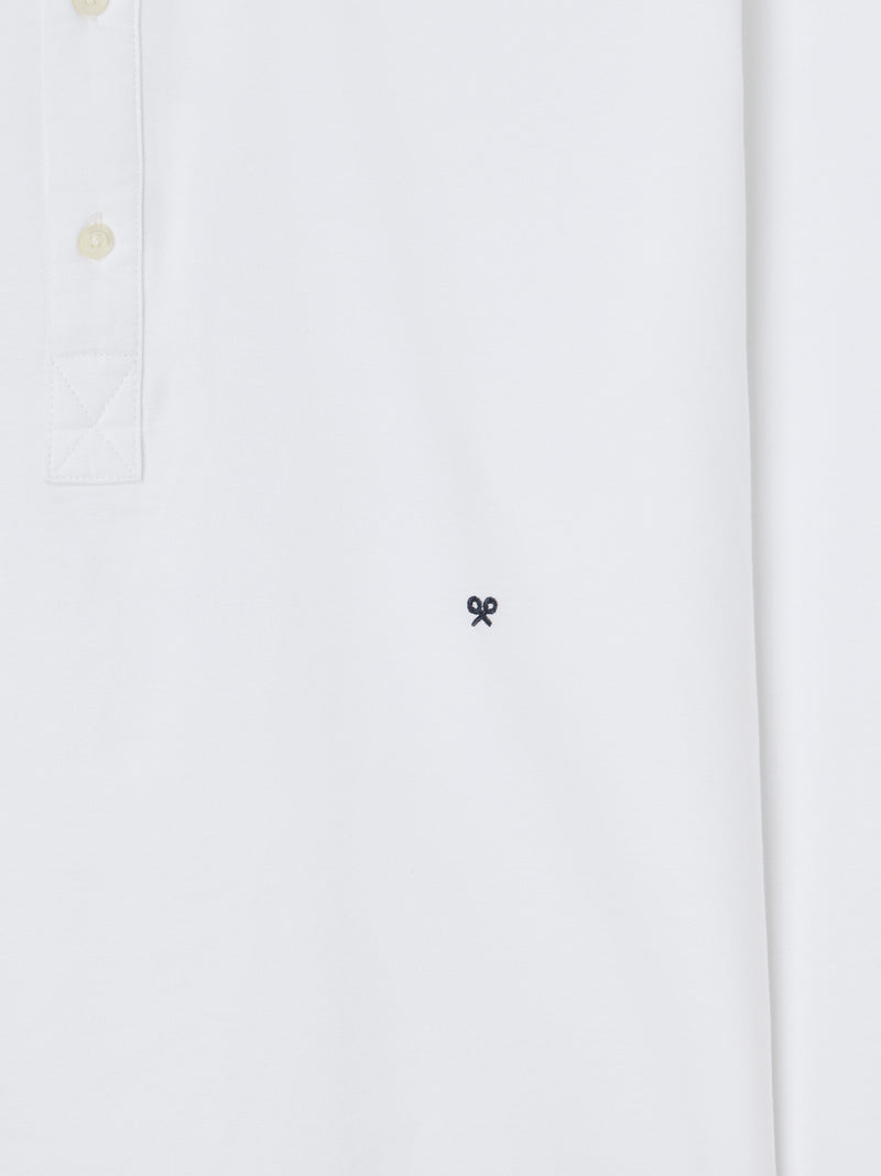 Polera sport oxford blanca