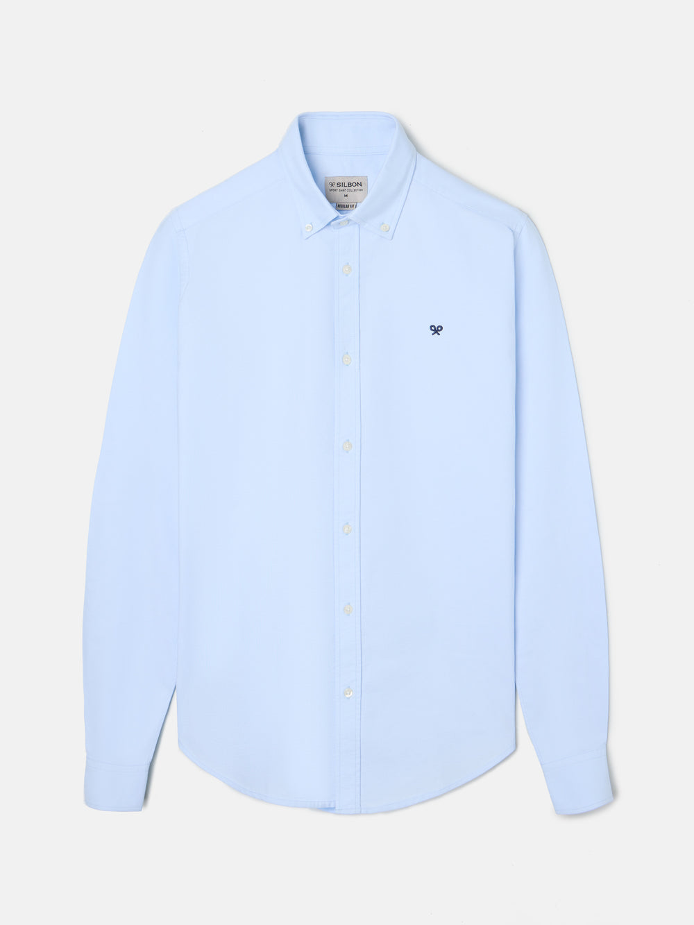 Camisa sport oxford regular fit celeste