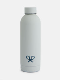 Light green bottle with racket detail