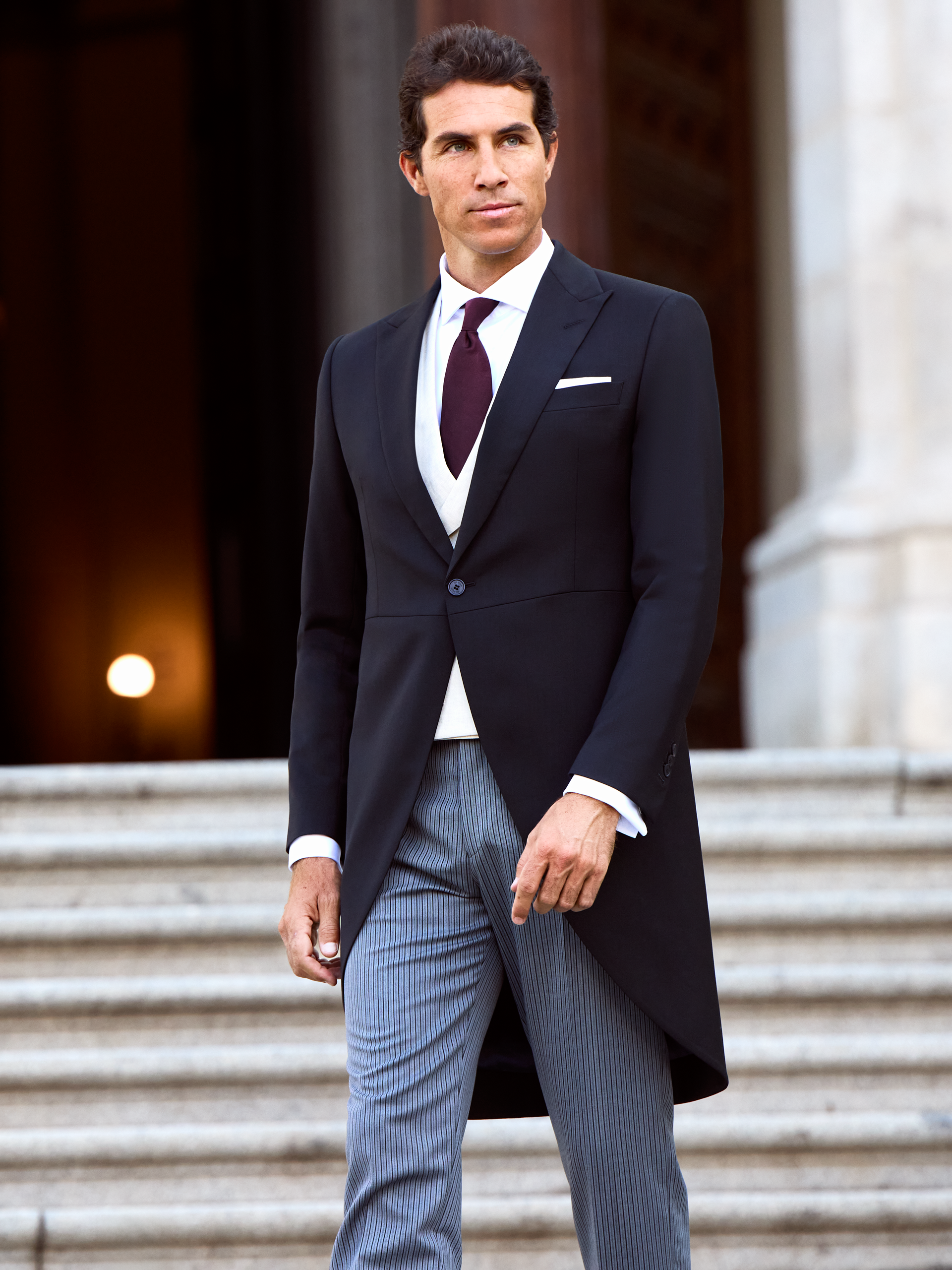 Classic stretch jacket frock coat