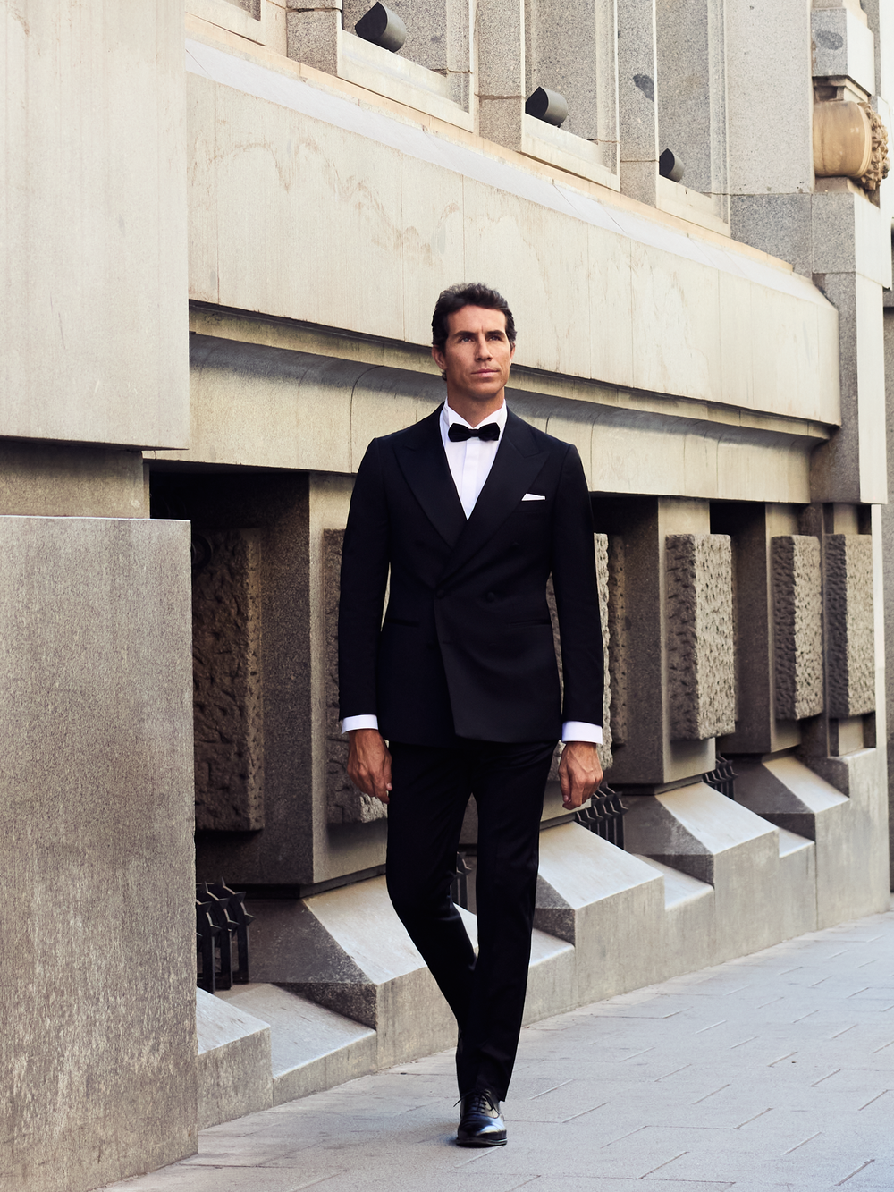 Pantalon esmoquin cruzado classic negro