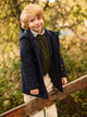 Manteau classique bleu marine pour enfant