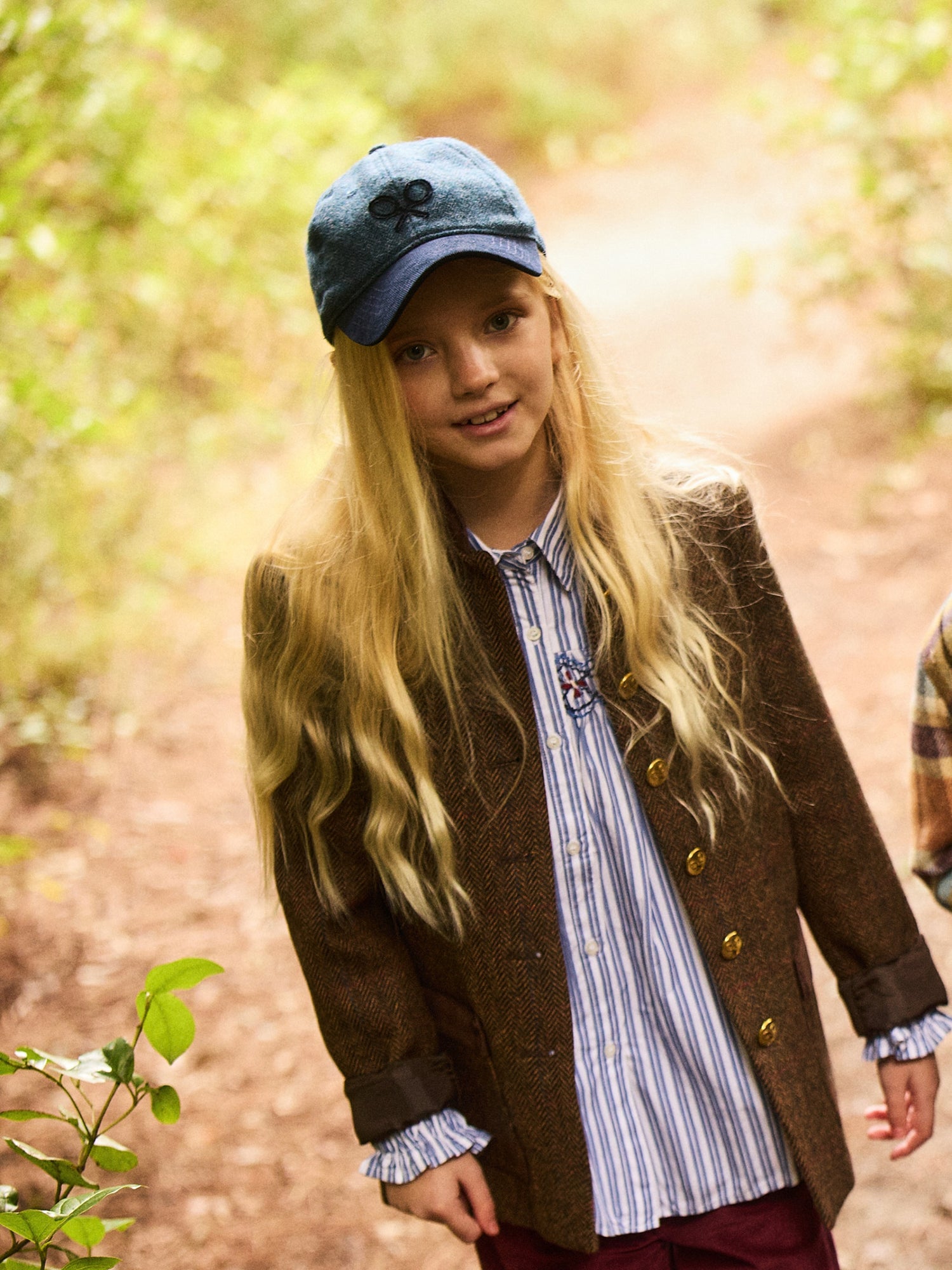 Americana girl cuello mao espiga marrones