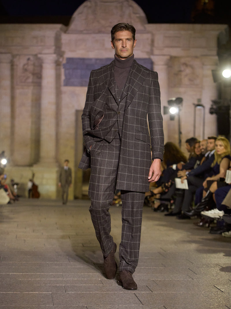 Manteau MTM à carreaux verts