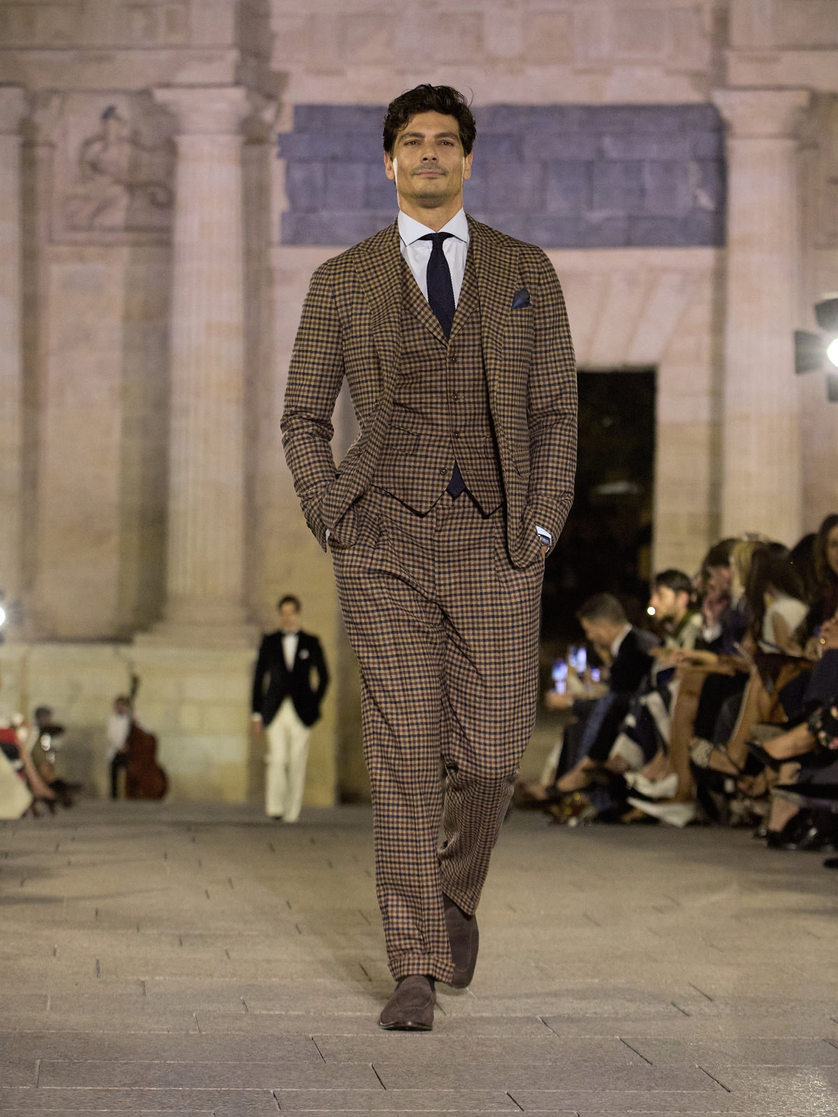 Fato MTM três peças heritage harris 100% lã inglesa