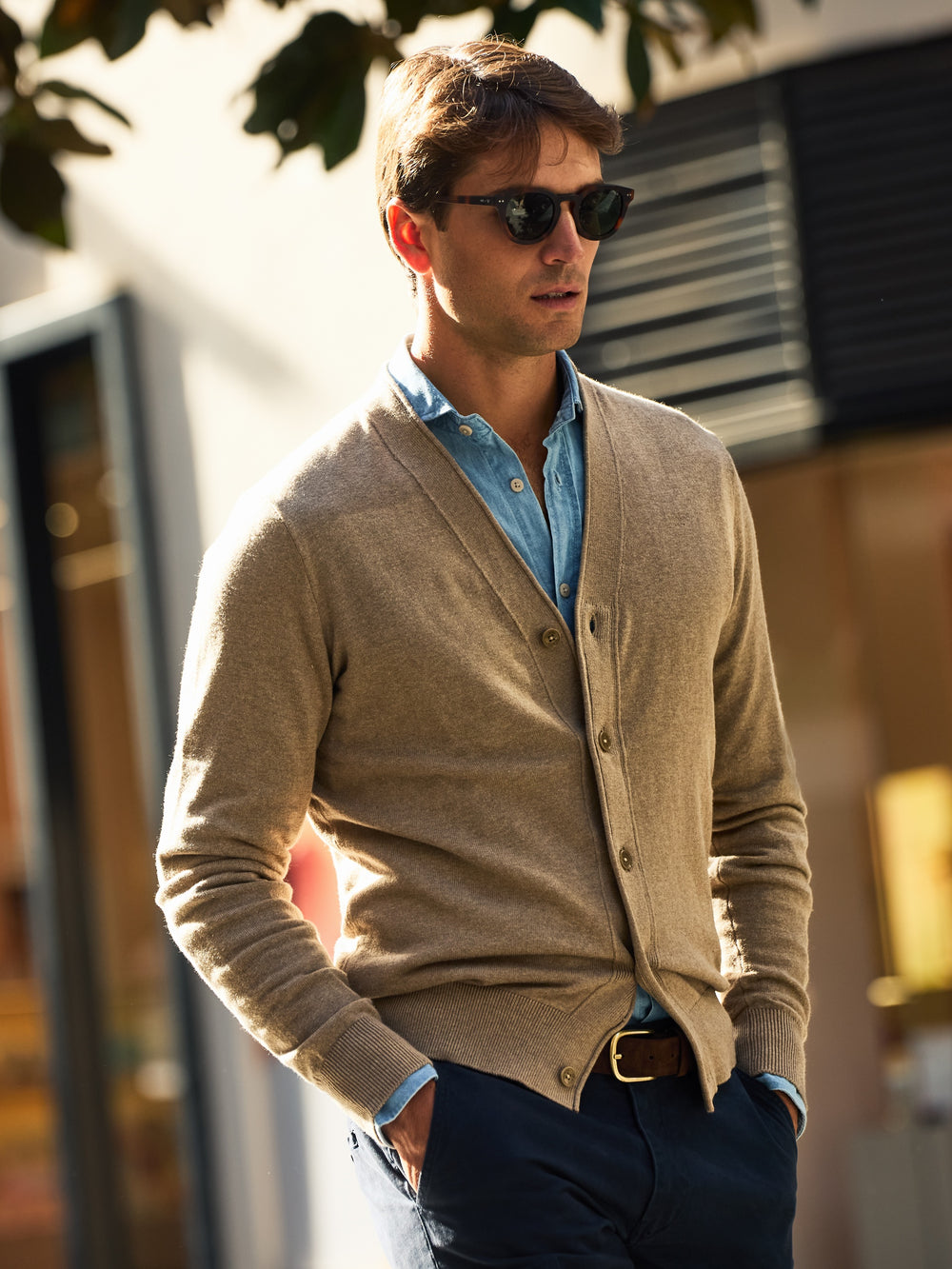 Classic brown cardigan