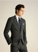 Gray prince of wales suit jacket