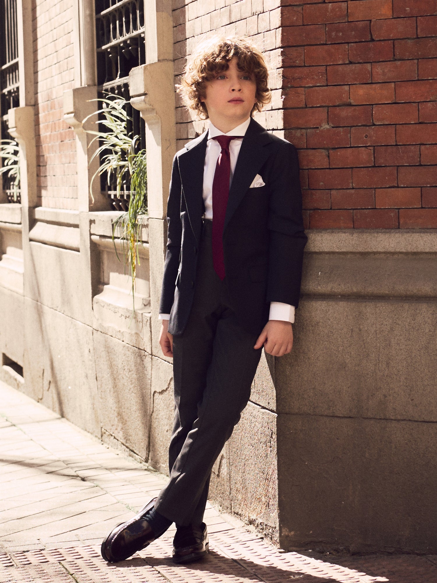 Pantalon vestir kids clasico gris