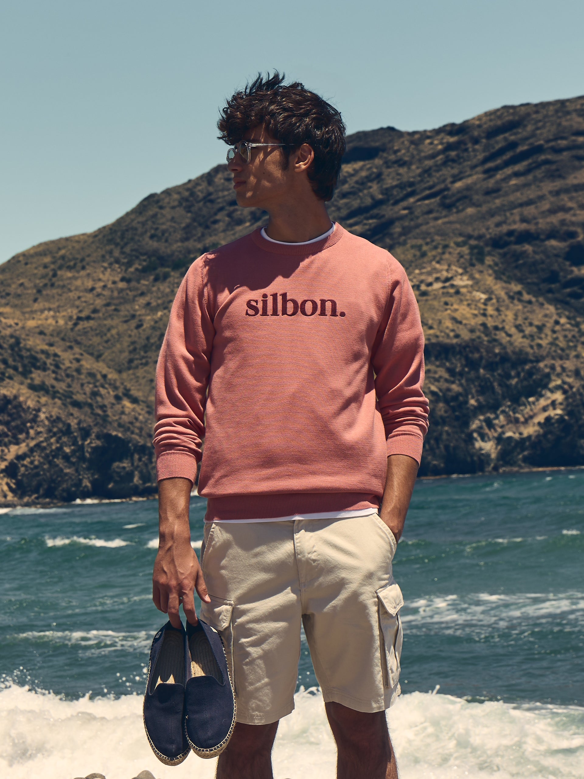Silbon medium coral sweater