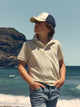 Kids' ethnic racket yellow polo