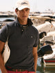 Light navy piqué polo