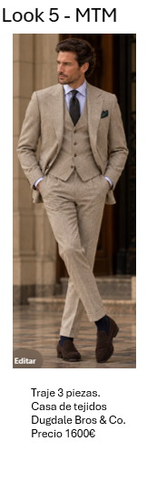 Traje MTM piedra