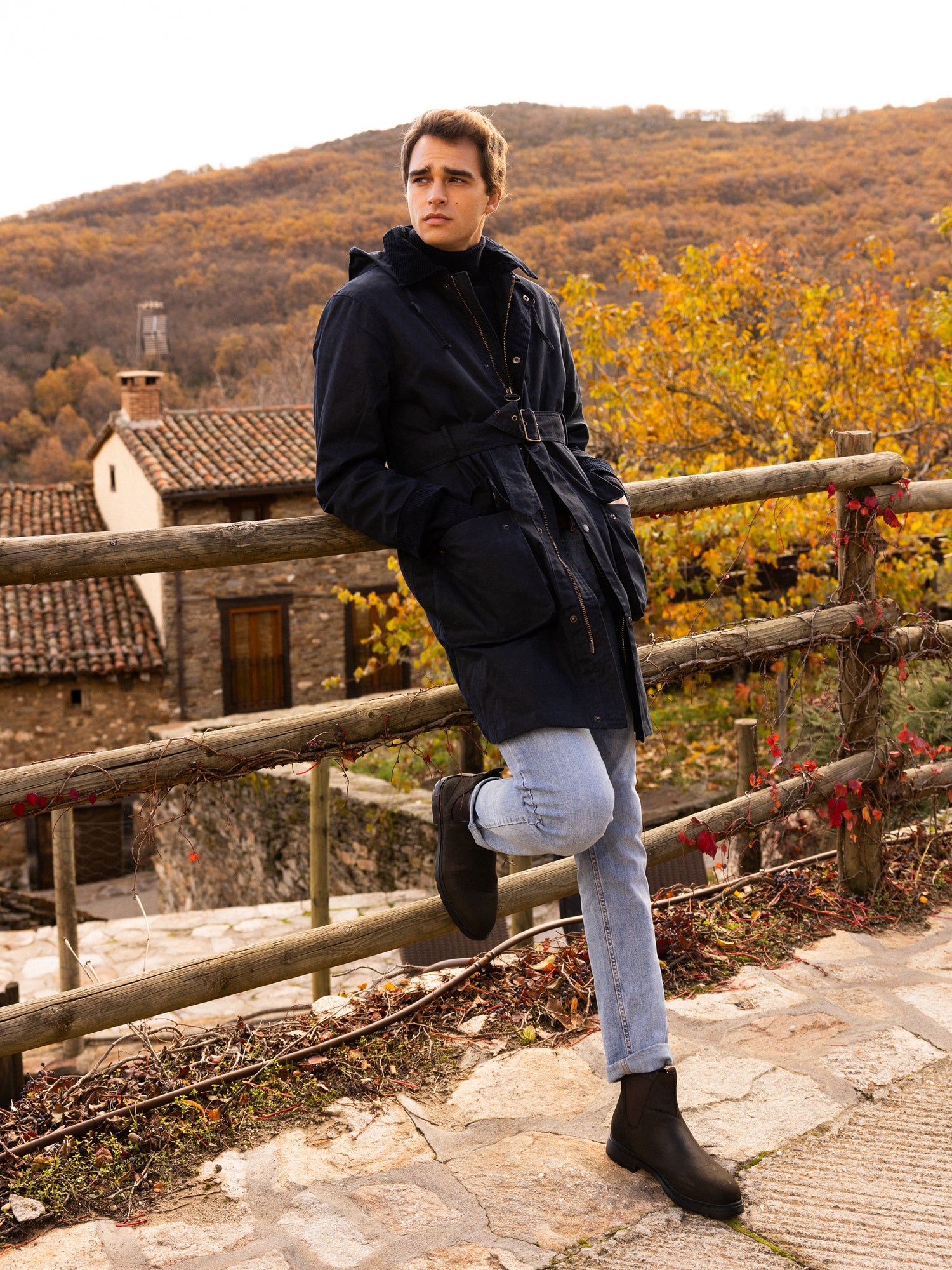 Pantalon sport denim azul