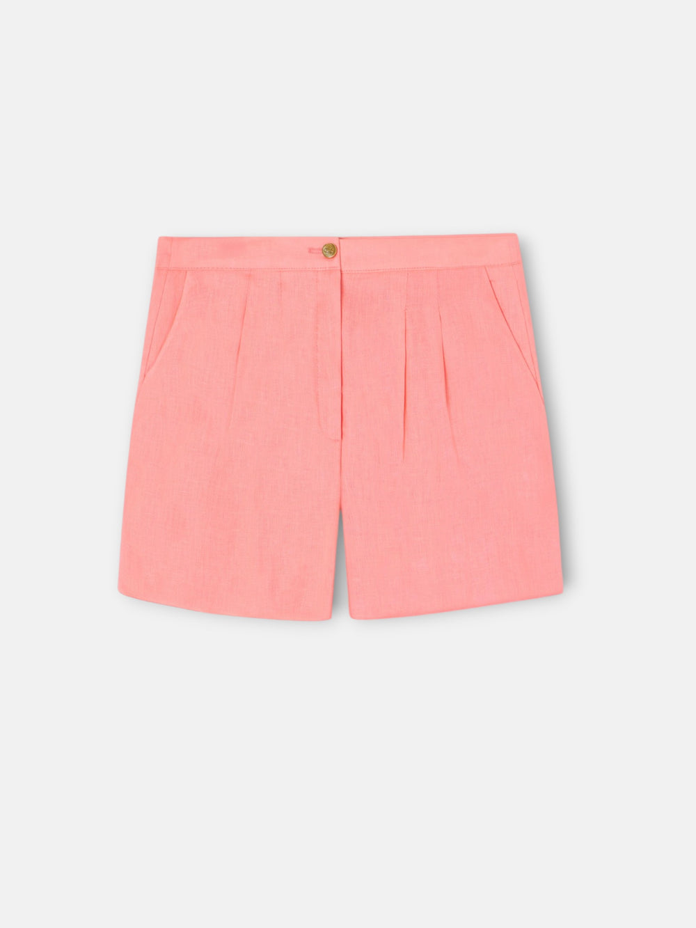 Bermuda girl coral linen
