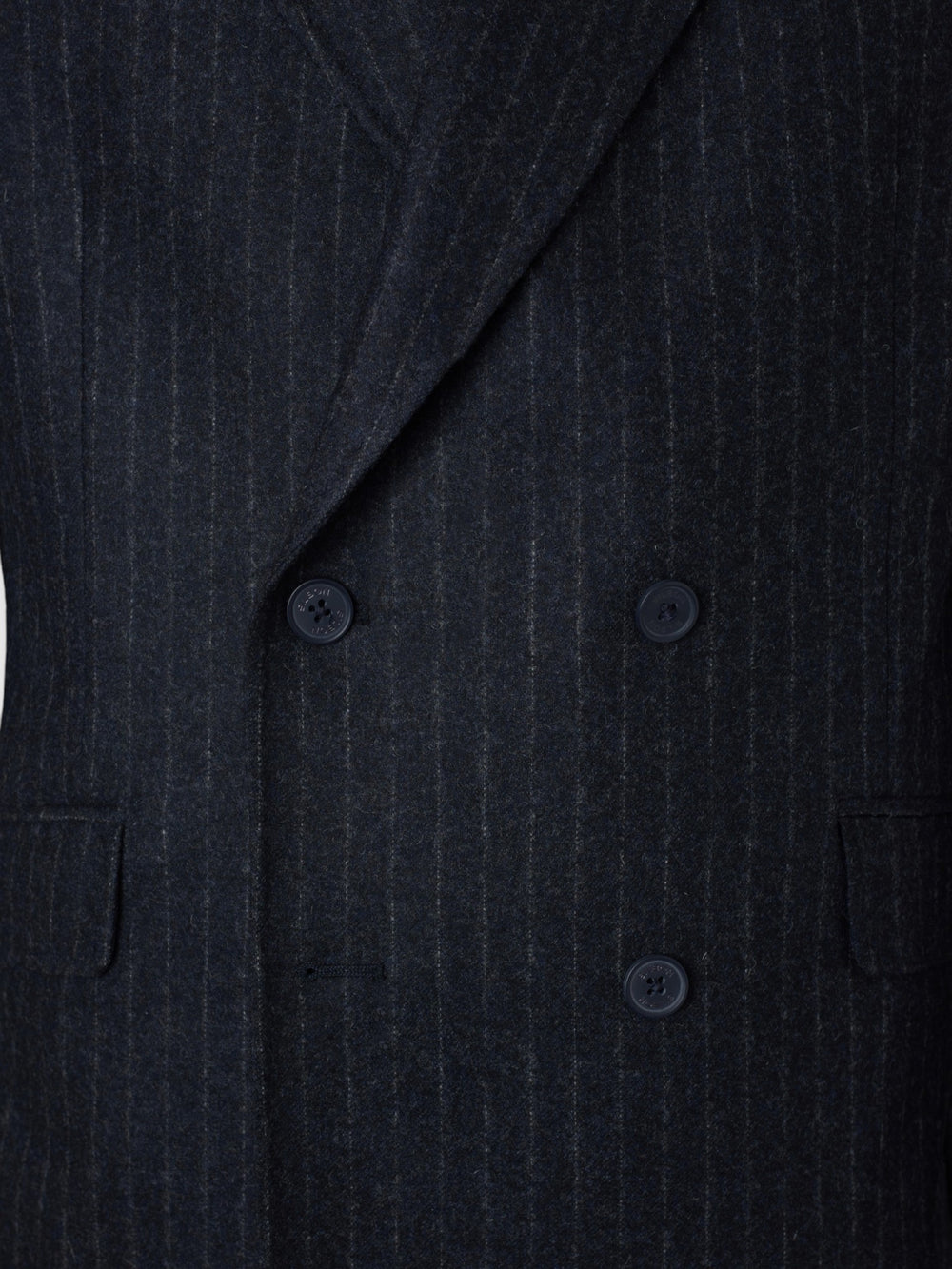 Veste croisée à rayures diplomatiques bleu marine