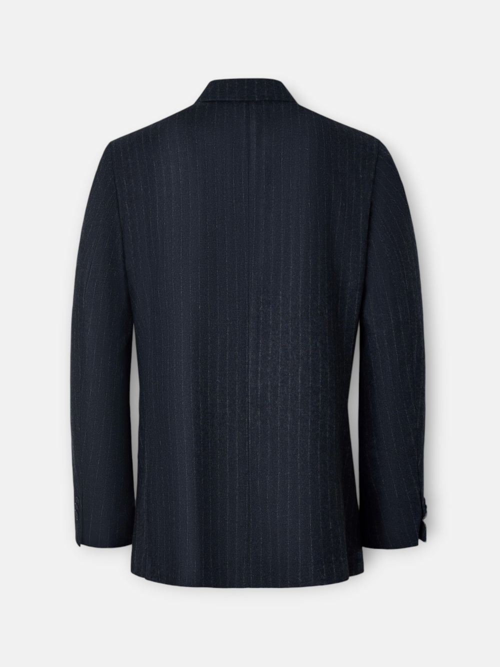 Veste croisée à rayures diplomatiques bleu marine
