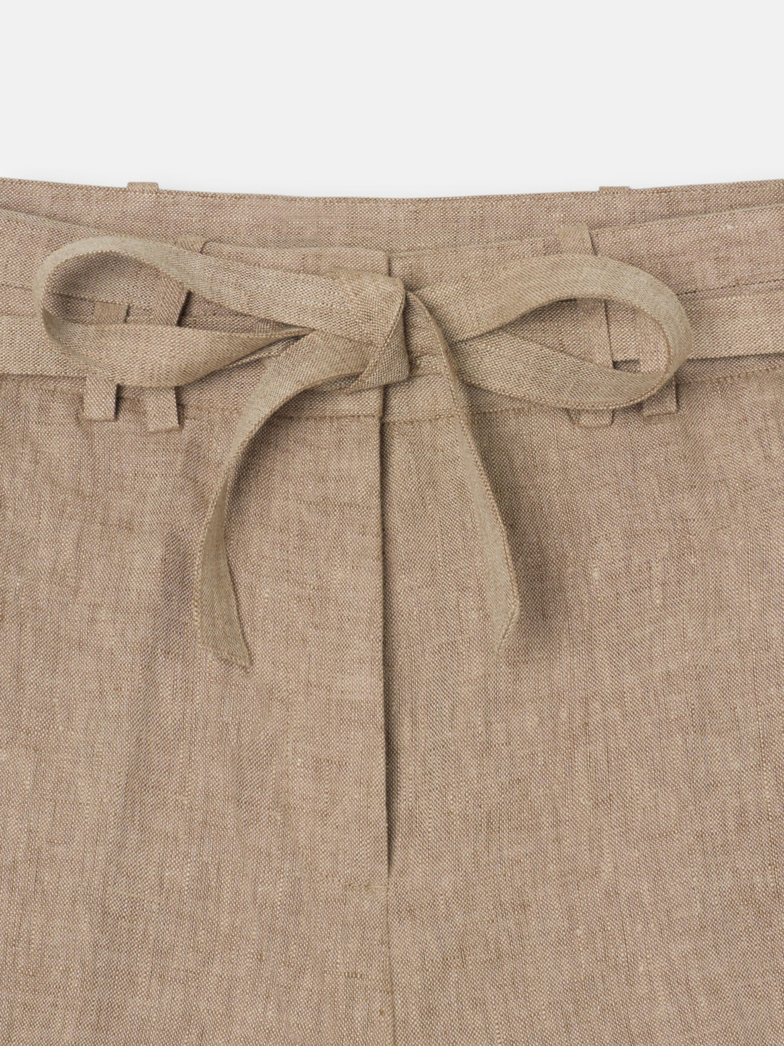 Pantalon recto aberturas beige