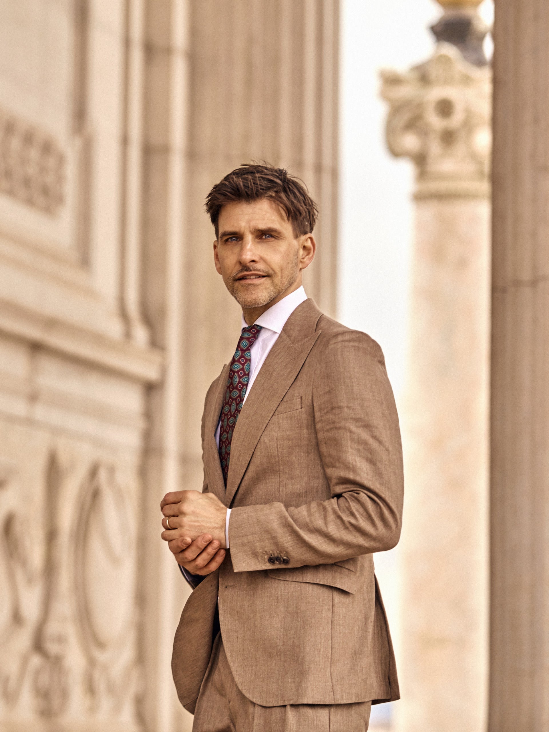 Americana Traje Trajes Silbon Hombre Americana Traje Cruzado