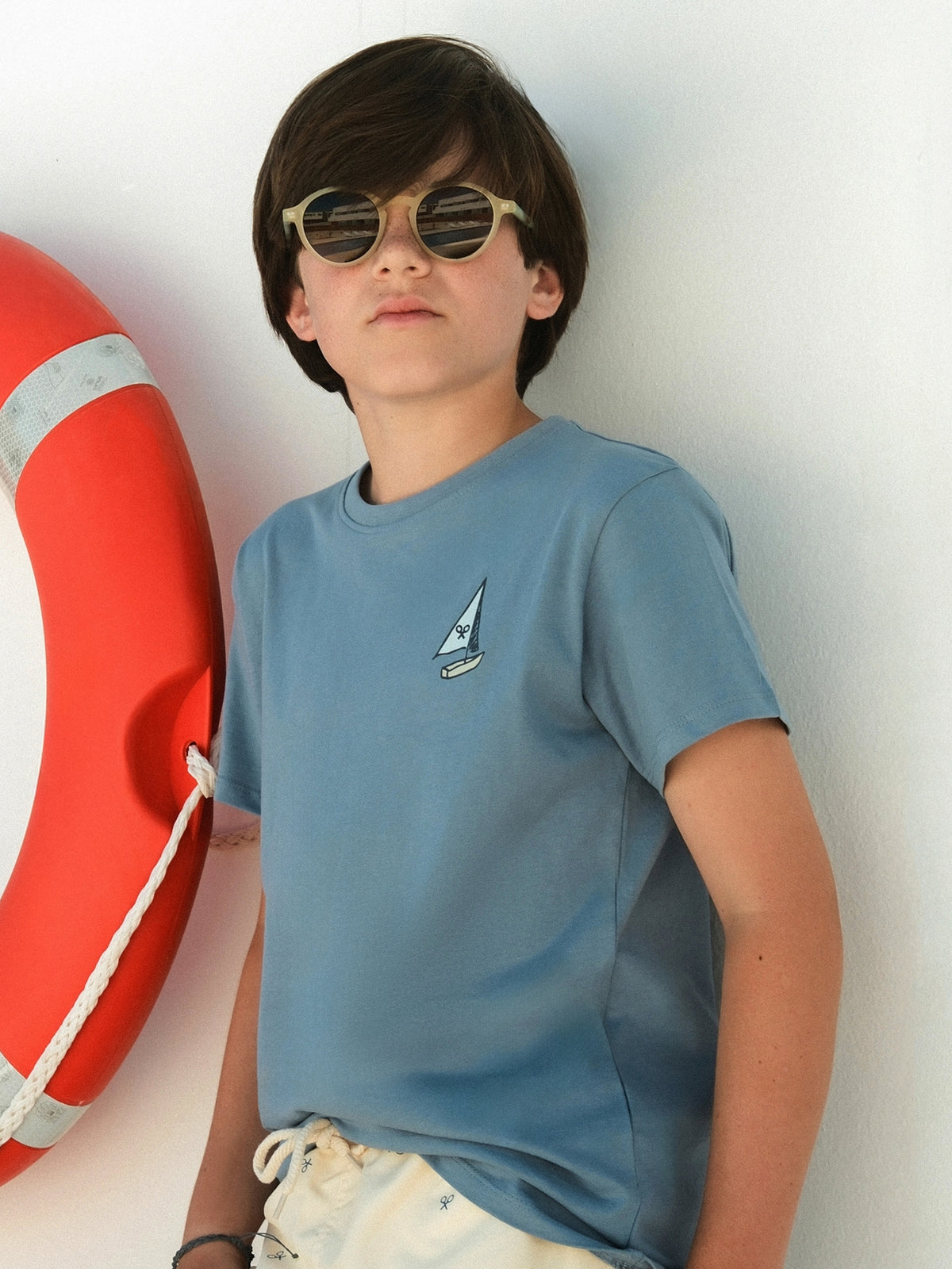 Camiseta kids cote azul