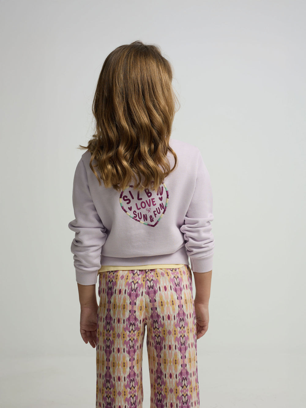 Sudadera girl silbon love lila