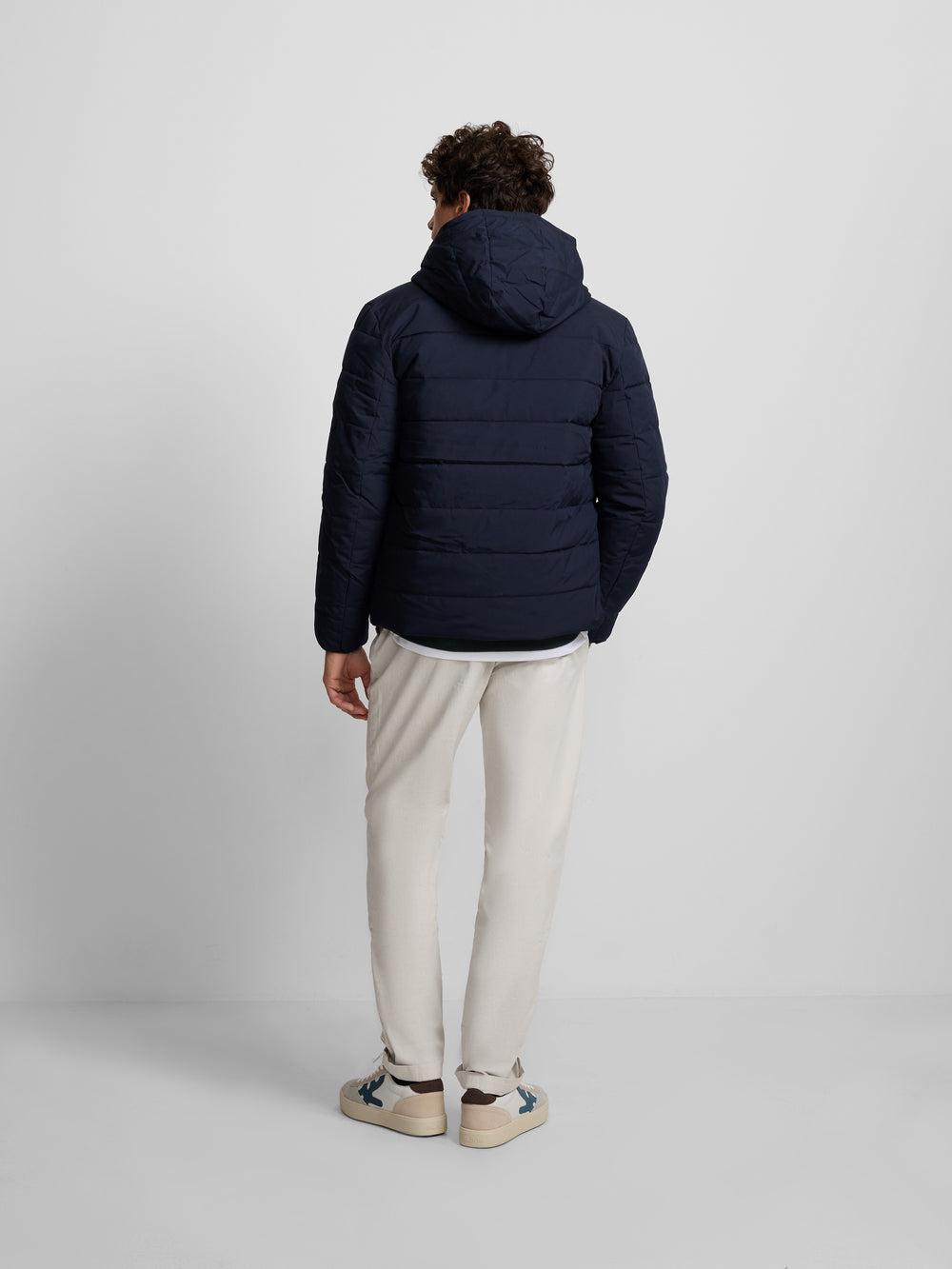 Manteau technique réversible bleu marine vert