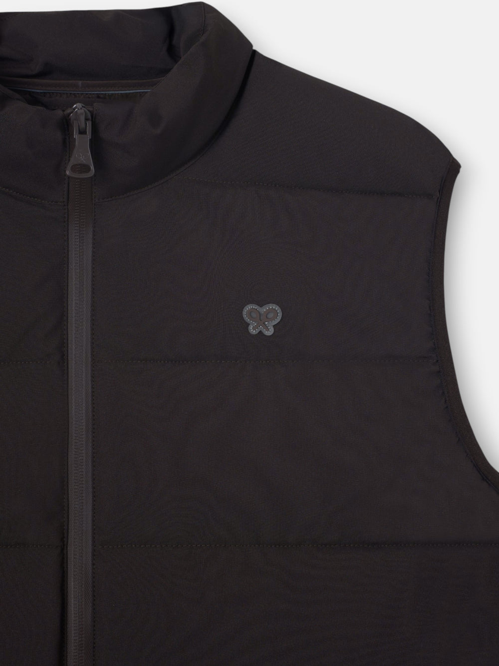 Brown padded technical vest