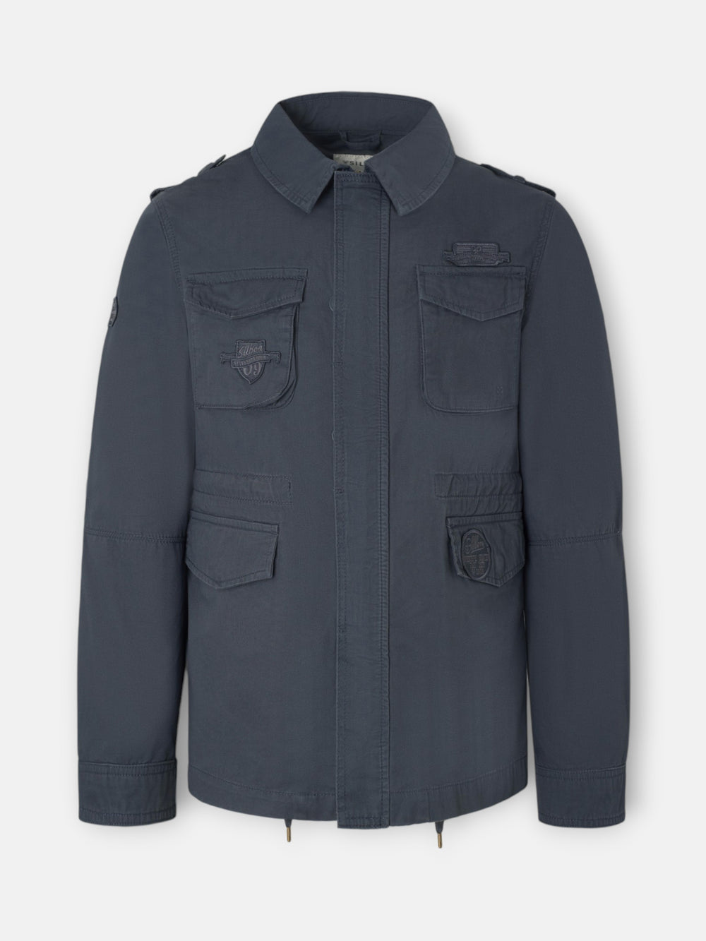 Chaqueta militar azul marino