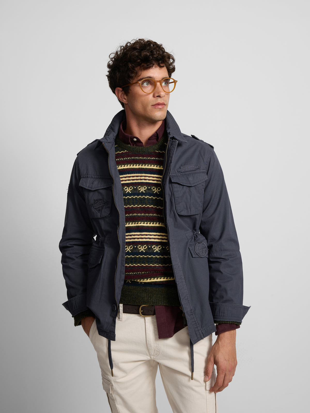 Veste militaire bleu marine