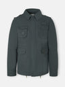 Chaqueta militar verde oscuro