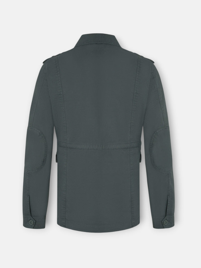 Chaqueta militar verde oscuro