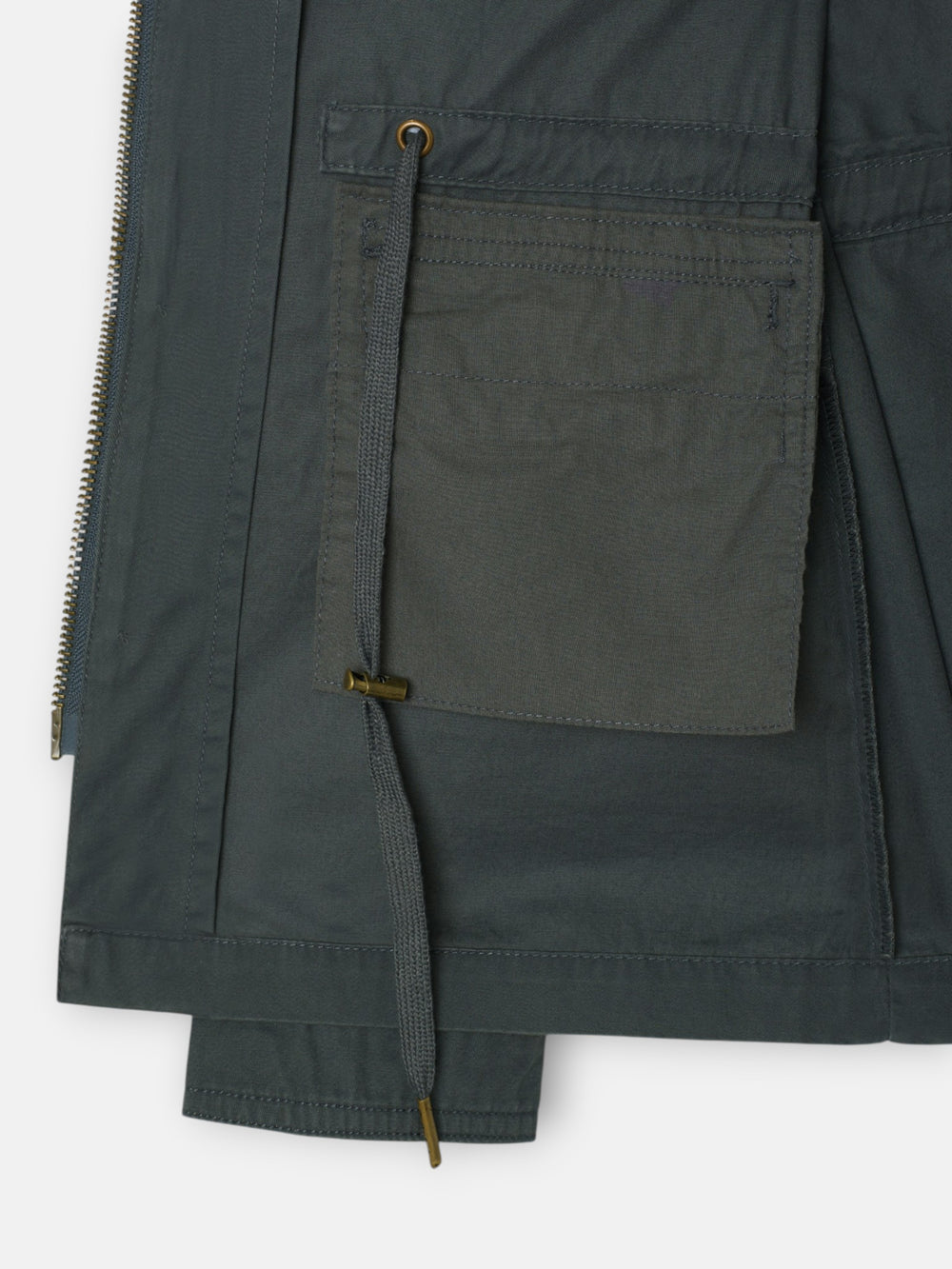 Chaqueta militar verde oscuro