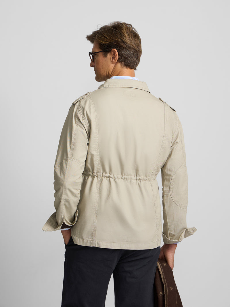 Chaqueta militar beige oscuro