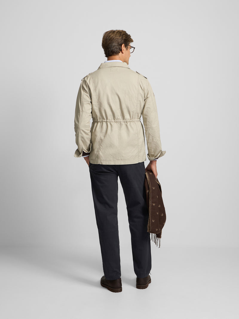 Chaqueta militar beige oscuro