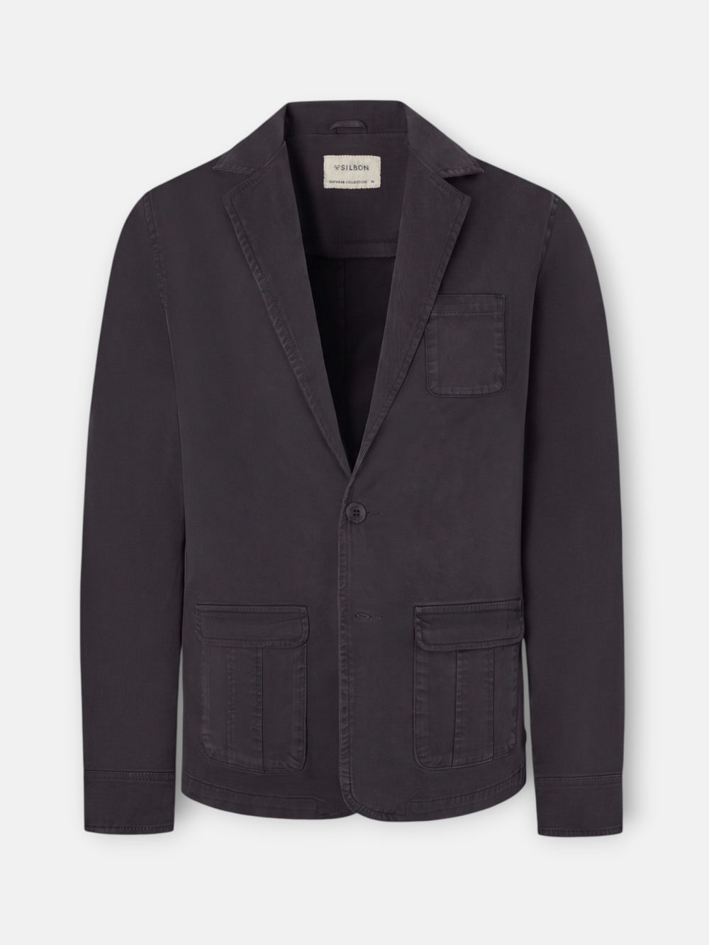 Blazer gris semi-structuré