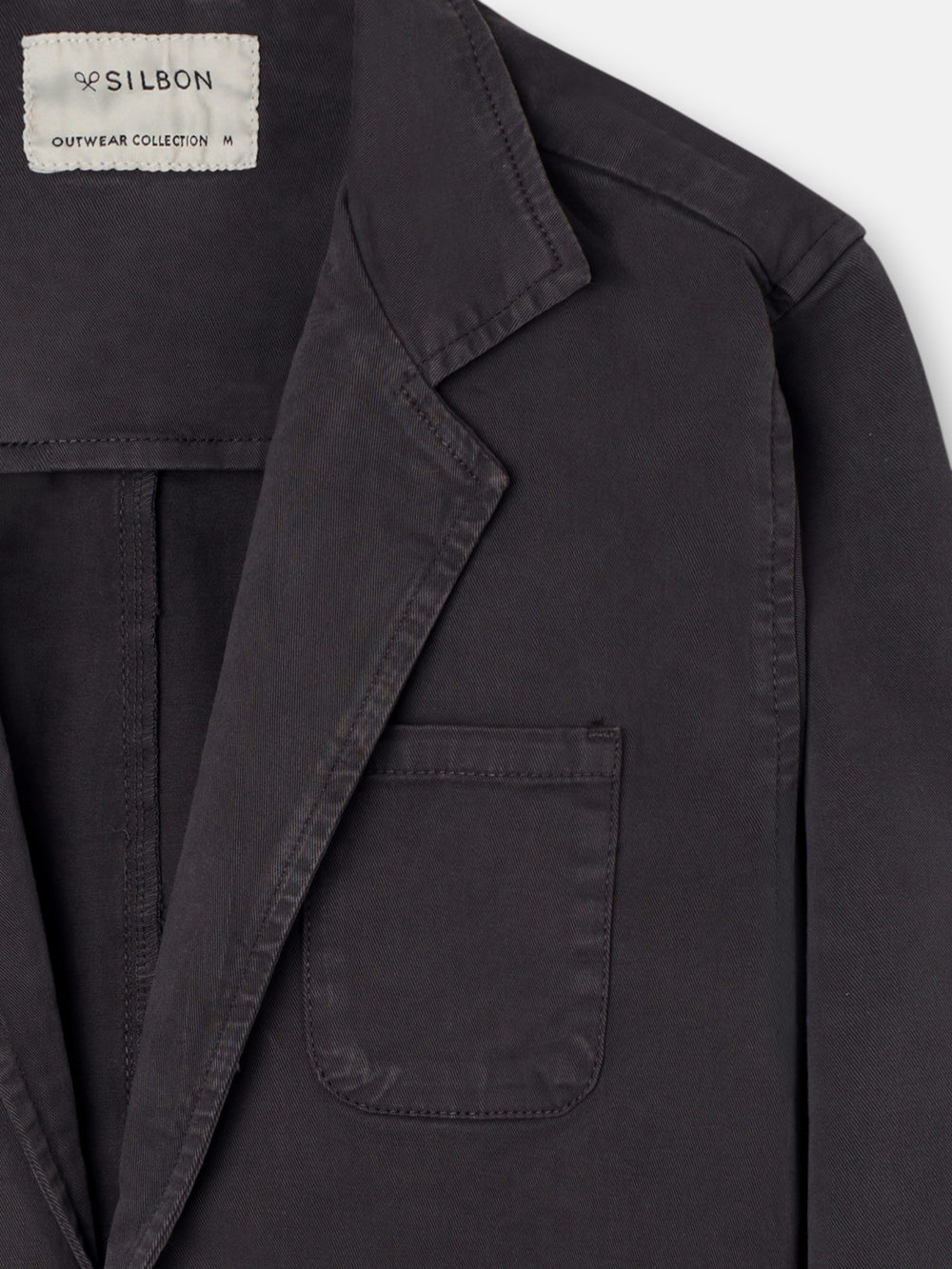 Blazer gris semi-structuré