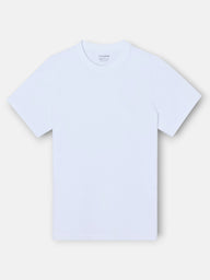 T-shirt lisa minilogo emblema branco