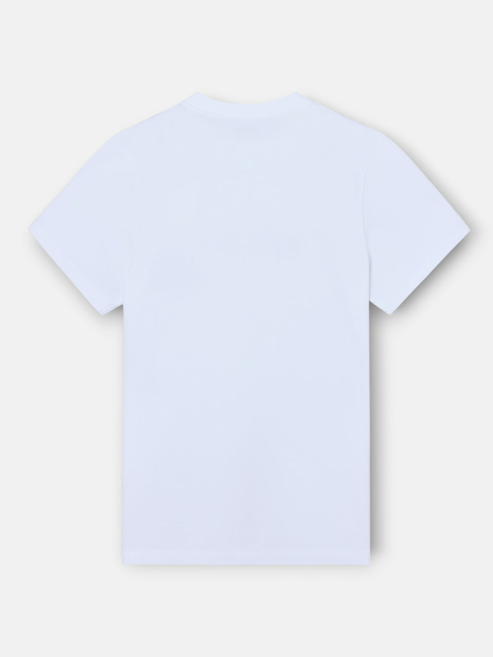 Camiseta lisa minilogo parche blanco