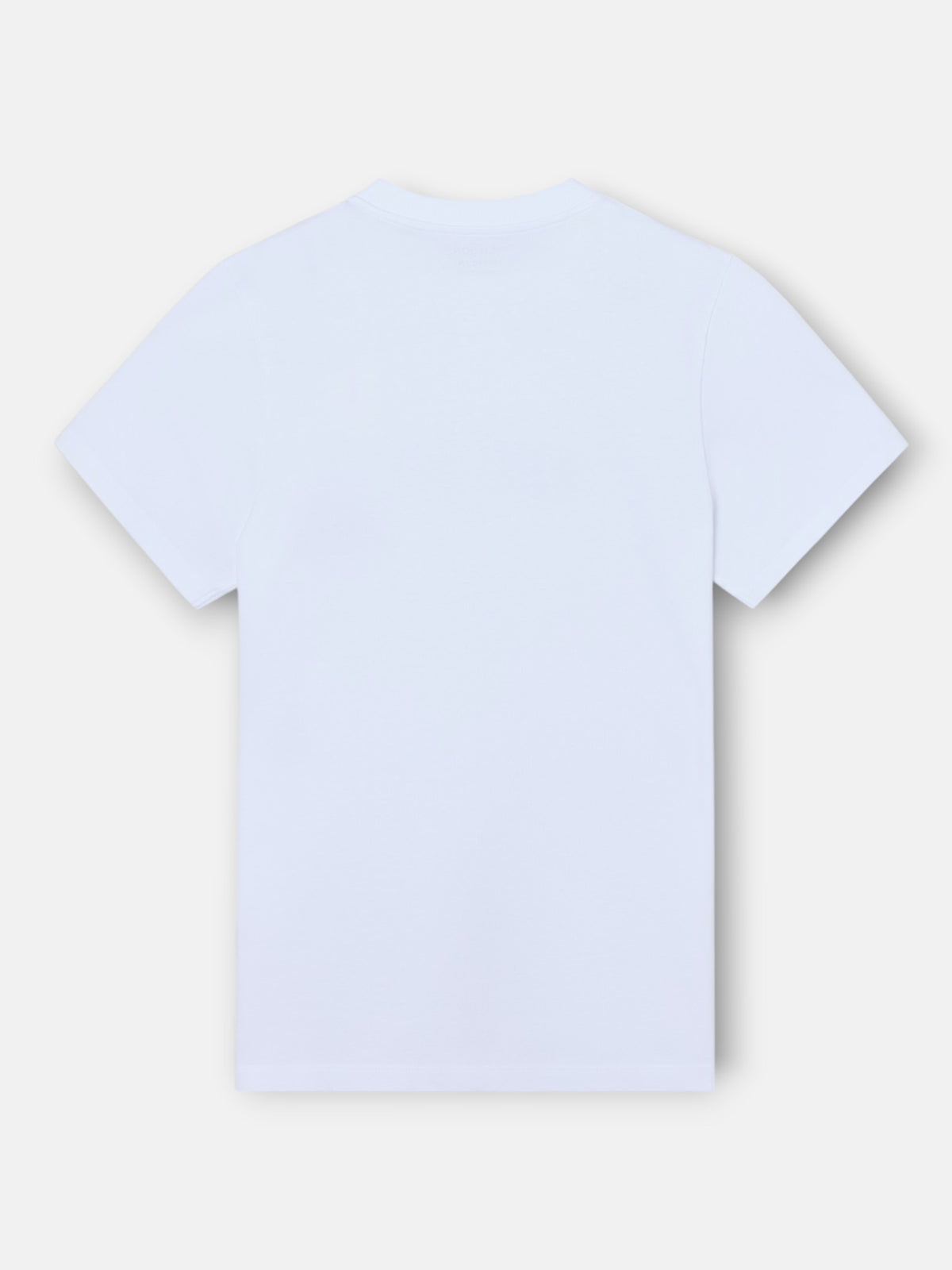 Camiseta lisa minilogo parche blanco