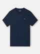 Camiseta clasica minilogo rizo azul marino
