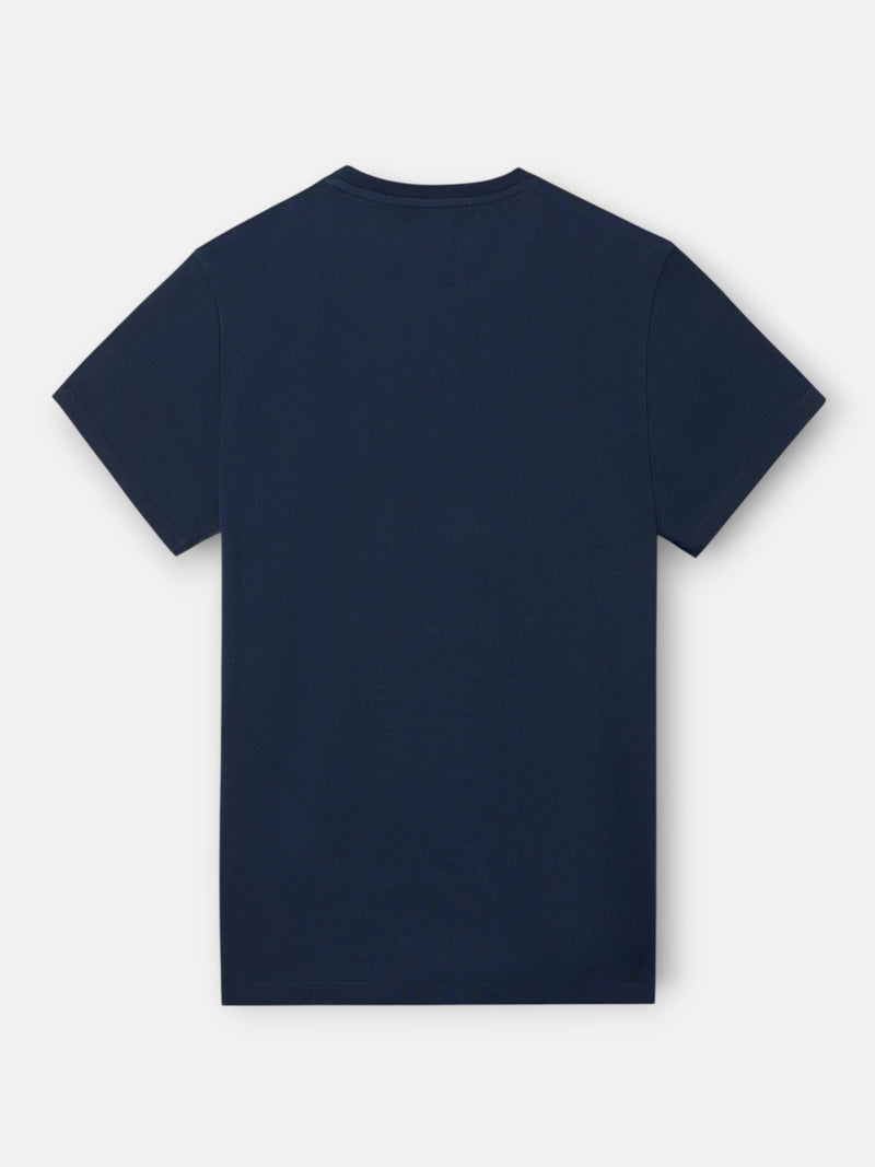 Classic navy blue mini-logo terry t-shirt