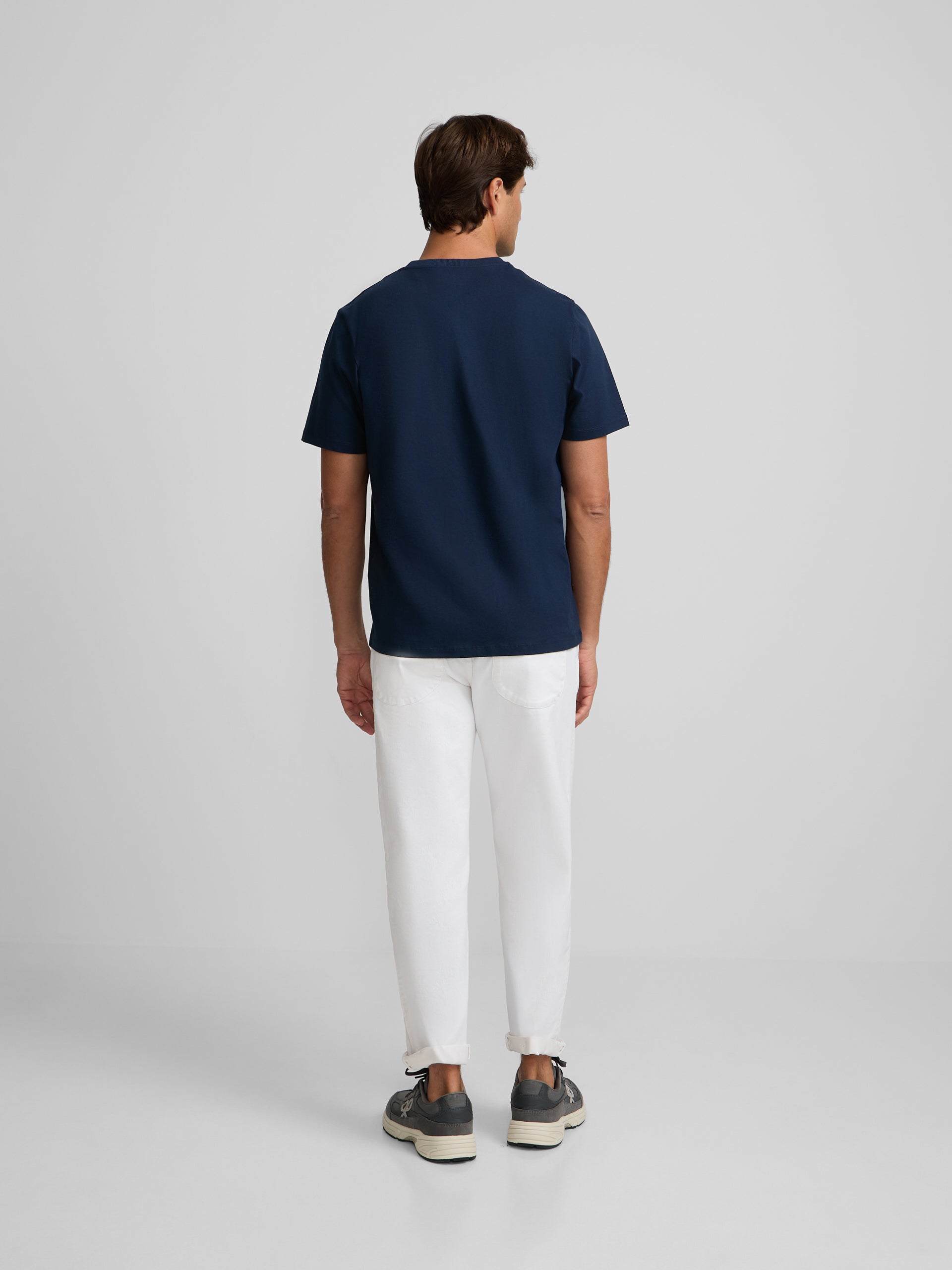 Classic navy blue mini-logo terry t-shirt