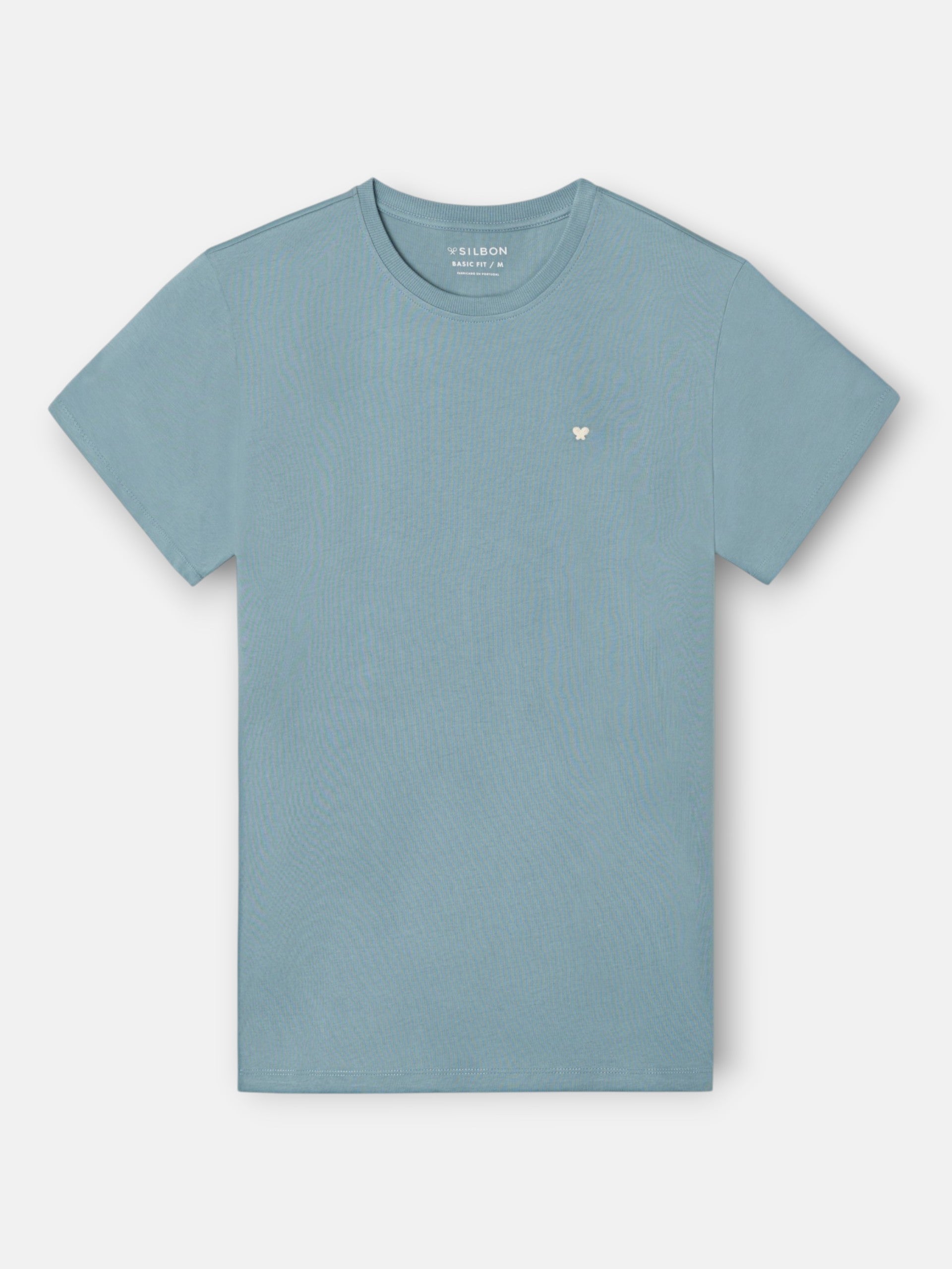 Camiseta clasica minilogo rizo petroleo