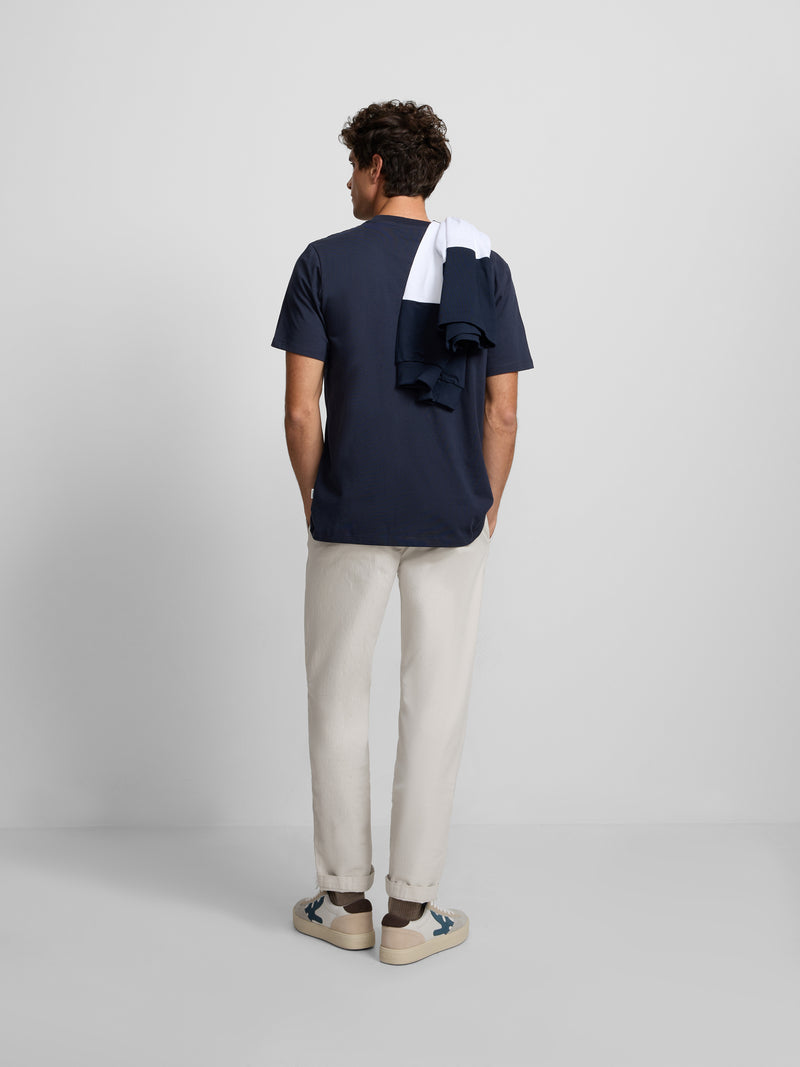 Camiseta logo smile azul marino